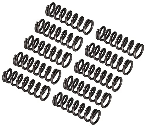 QUARKZMAN x 10pz Piccolo Compressione Molla Nero 1.2mm Filo Diametro 8mm OD | Molla Acciaio Estensione Molla, per Famiglia Applicazioni, 25mm Libero Lunghezza