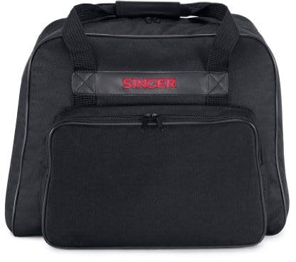 Singer Borsa per macchina da cucire semirigida in tessuto, con tasca accessori, color nero, 45 x 25 x 33 cm
