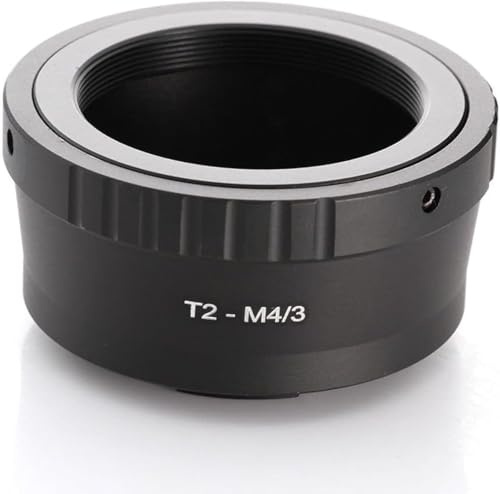 Hersmay T2 T Mount Lens to M4/3 MFT Mount Camera Lens Adapter for Lumix Micro Four Thirds (MFT, M4/3) Mount Mirrorless Camera Body EP5 E-PL7 GH4 GH5 GF6