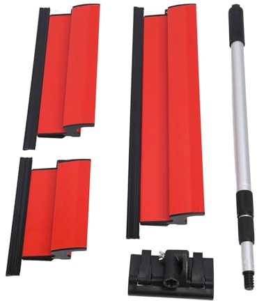 Ensemble de Lames D'écrémage en Acier Inoxydable 250/400/600 mm Spatule de Lissage Professionnelle pour Cloisons Sèches avec Poignée d'Extension pour Artisans et Bricoleurs Outil de Finition Idéal