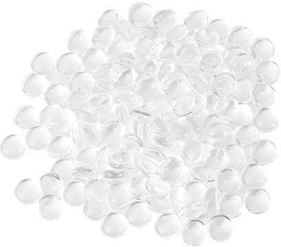 CORHAD 6 Mm Runde Glas-patches Zeitglas-aufkleber 200 Stück Schmuck-patches Für Die Herstellung Von Ohrringen