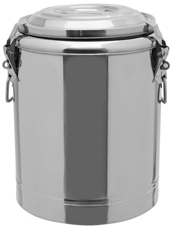 Loohacp Thermoskanne aus Edelstahl, 20L Thermotransportbehälter mit Zapfhahn und Deckel Thermobehälter, für Eistee Milch Kaffee Thermoskanne