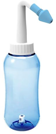 Botella exprimible Neti Pot, botella de irrigación nasal - Botella limpiadora de nariz - Limpiador de lavado de nariz de 300 ml, enjuague nasal, botella de lavado nasal para adultos y niños