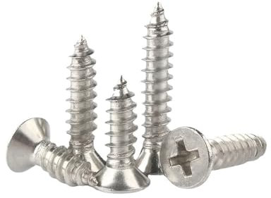 Cilky Edelstahl 304 Kreuzschlitz Senkkopf Schraube M2 M2,2 M2,6 M3, 50 Stück, 8mm, M2.2 x 50pcs