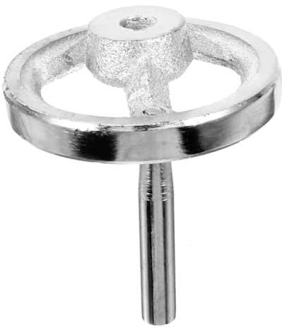 Ciieeo Cast Iron Square Edge Hand Wheel 10x80mm with M6 Fixed Handle and 3-Slot Keyway for Lathe Milling Machine Crank Handle Industrial Metal Revolving Knob