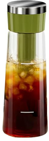 Kalte Brauerei -Kaffeekanne - Kaltbrauen Kaffeemaschine | Drücken Sie Glass Cold Brew Pitcher | Cold Brew Maker Mit Abnehmbarem Netzfilter, Luftdichtes Versiegelung Für Unternehmen Für Heimstudio -Pau