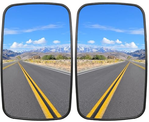 JUUDDENPARTS 2Pcs 23.5CMx13.5CM Forklift Rearview Mirror, Square HD Wide-Angle Rearview Mirror, Replace for Truck Trailer Forklift RV (2)
