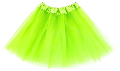 Tutu for Girls,4 Layers Tulle Puffy Skirt, Ballet Skirt Princess Dress Up for Toddler Kids Bright Green