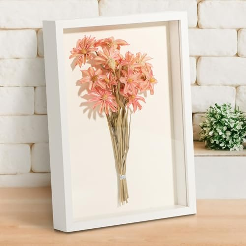 8X6 Photo Frame Shadow Box 3D Picture Frame Wooden Deep Box Display Personalised Photo Frames for Crafts Anniversary Wedding Graduation 1.2 Inch