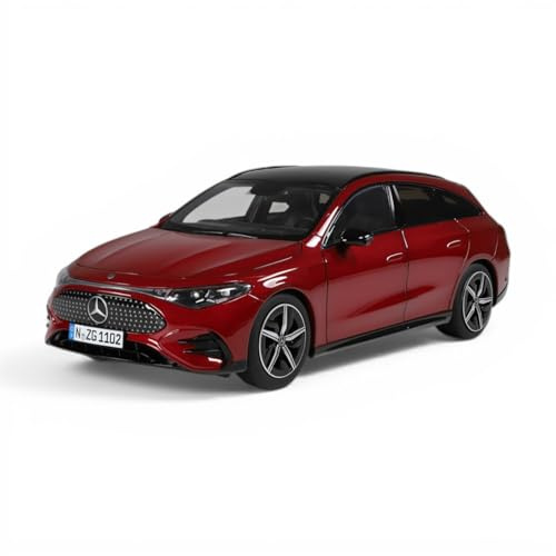 NZG Mercedes‑Benz CLA Shooting Brake mit EQ-Technologie 1:18 Modellauto Diecast – Premium Miniatur in Polarweiß mit EQ‑Technologie, detailreiches Metallmodell für Sammler (patagonienrot)