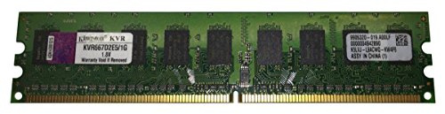 Kingston KVR667D2E5/1G arbetsminne 1 GB (667 MHz, 240-stift, CL5) DDR2-RAM