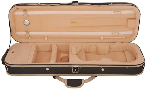 Schaumstoff Geigenkoffer 4/4 Ultra Light Schwarz - Creme M-case