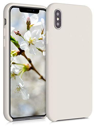 kwmobile Handyhülle für Apple iPhone X Hülle - Case Silikon - Kabelloses Laden - Schutzhülle Cover in Moon Glow