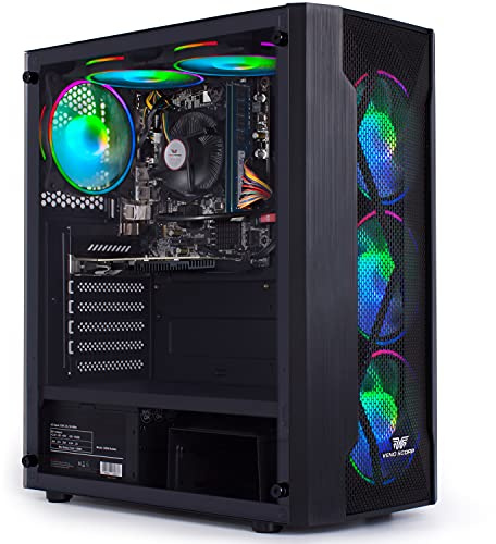 Veno Scorp ARGB Gaming PC i5, 240GB SSD, 500GB HDD, 8GB RAM, PC Only, Win 11, Wifi Vortex V6 (Renewed)