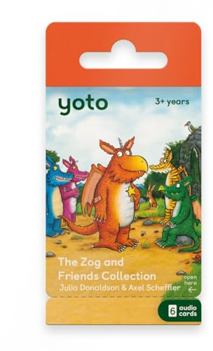YOTO: Zog & Friends Collection de Julia Donaldson – 6 Tarjetas con Cuentos en Audio para niños en inglés sin Pantallas. Historias para Jugar, Dormir o Viajar. Compatible con Player y Mini. Edad 3+.