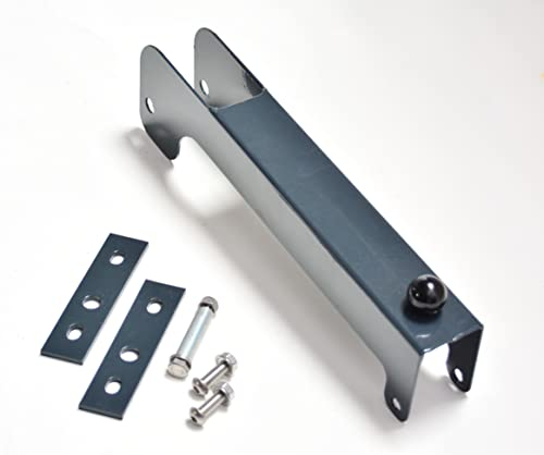 Zaun-Nagel Torriegel ANTHRAZIT Riegel Überwurf Verriegelung Torverschluss Torschlossriegel Doppelfalle für Tore mit Rahmen 40 mm Breite oder Rundrahmen mit 40 mm Durchmesser