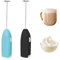 NINVVS 2 Pcs Electric Milk Foam Sticks, Milk Foam Sticks, Egg Beater, Electric Stirring Sticks, Cream, Milk, Coffee, Cappuccino, Hot and Cold Chocolate, Kitchen Gadgets, Black, 20.5cm
