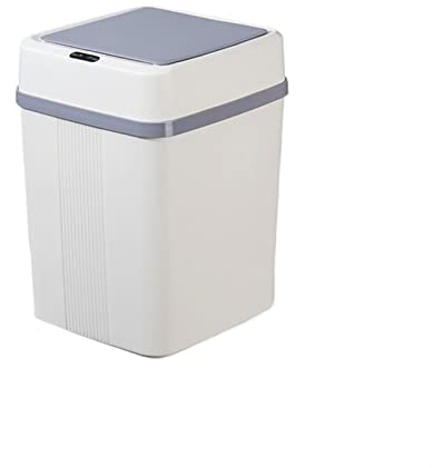 Poubelle Cuisine 12L induction intelligente carrée électronique automatique poubelle de cuisine de salle de bain Panier de papier salon de salle de bain salon de rangement domestique Poubelle / Poubel