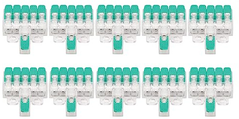Connettore cavo 1 ingresso 5 uscite, connettore per cavo elettrico da 10 pezzi, può essere utilizzato per motori, controlli elettrici, alimentatori, elettrodomestici, macchine