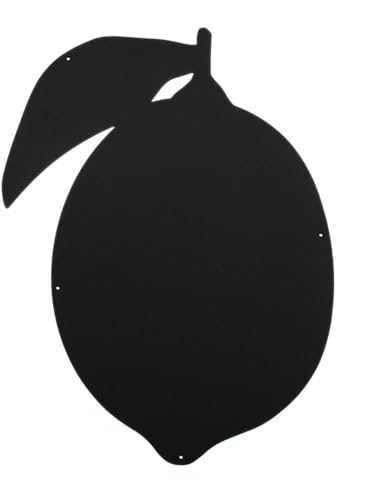 KalaMitica - Magnettafel, Kreidetafel, magnetische Wandtafel aus Stahl - Beschreibbare Pinnwand für Magnete, Notizen und Dekoration - Zitrone, 56x38 cm, Schwarz Anthrazit