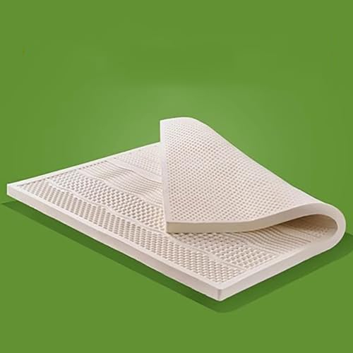 NaKeah 1/2/3 Zoll natürliche Latex-Matratze, Hotel Premium Futon Matratze Topper 100% natürlicher Latex Anti-Mite-Boden Schlafpolster,7.5cm,90x200cm