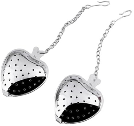 IEEDFJKK Cuillère à infuseur à thé en acier Durable, 50 pièces, avec saveur à dégagement et infuseur à thé Non toxique en acier inoxydable, longue cuillère, Type 2