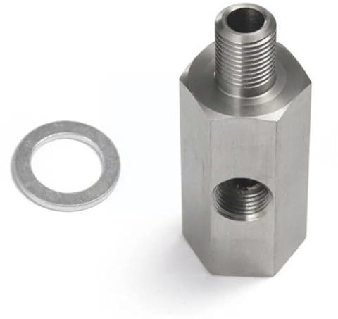 1/8'' Öldrucksensor Öl T-Stück Auto Adapter Linie T-Stück Turbo Gauge Zubehör