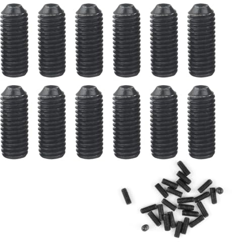 ZJIVQO 25 Pcs 3.0mm Black Hexagon Socket Head Screws, Hexagon Socket Cheese Head Screws, Hex Head Screw Set (8mm)