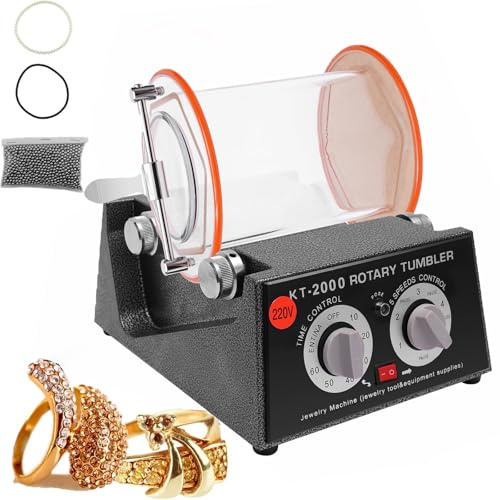VonVVer Poliertrommel 3KG/5KG Schmuck Polieren Machine