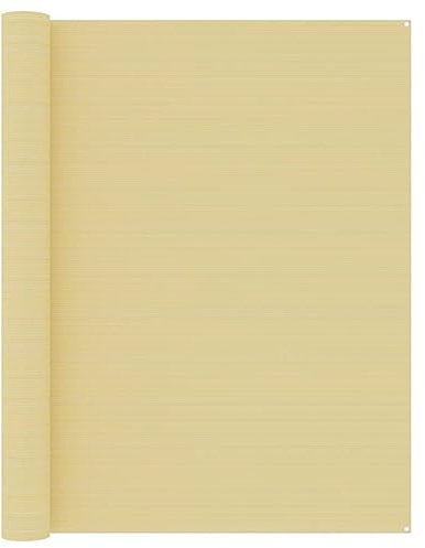 ShGaxin Zeltteppich, Vorzeltteppich, Camping Plane, Teppich Für Camping Vorzelt, Bodenplane Zeltunterlage, Camping Teppich Outdoor, 250x600 cm Beige