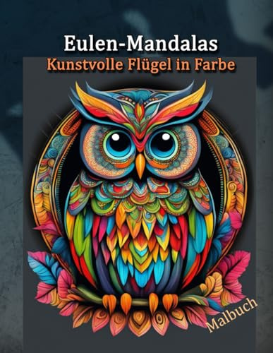 Eulen-Mandalas: Kunstvolle Flügel in Farbe | Malbuch für Erwachsene und Jugendliche | 50 kunstvolle Motive | Stressabbau: Mandala Eulen Motive zum ... Geburtstag | Ausmalbuch für Jung und Alt