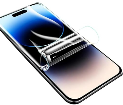 Lyepetik Pellicola Protettiva Idrogel per iPhone 15 Pro Max 5G, 2pcs alta sensibilità flessibile TPU protettivo Flim (vetro non temperato)