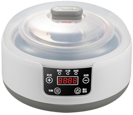 MagiDeal Digital Yogurt Maker Natto Maker DIY Stainless Steel Inner Pot, Electric Yogurt Machine for Camping Kitchen Party Pastry Home