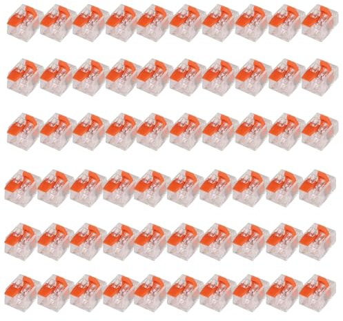 60 Piezas Conectores Eléctricos Rapidos, Bloque de Terminales, Abrazadera de Conductor, Bloques de Conexión Eléctrica, Empalmes Cables Electricos Para Cables De 0,14-4,0 mm²