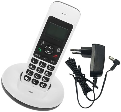 NUOBESTY Telefono Cordless Digitale Pulsanti Grandi Centralina Telefonica Espandibile per Casa e Ufficio Spina UE