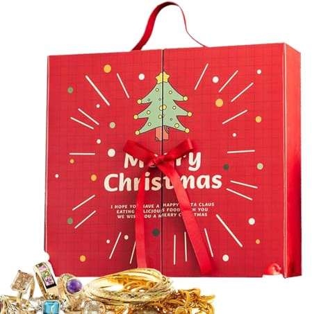 Fyllbar adventskalender, 24 dagar påfyllningsbara påfyllningsbara tomma förnödenheter | Adventskalender dekoration | för flickvän, barn, män, pojkar, flickor, nyfödd, unga barn, familjer
