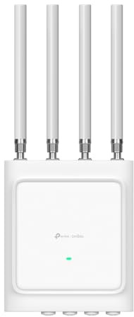 TP-Link EAP668-Outdoor HD AX3600 WiFi 6 Punto de Acceso al Aire Libre, Extensor WiFi Exterior de Malla Omada, 4 Antenas Omni externas Tipo N, múltiples Puertos, IP68, Ranura SFP, Gran Cobertura