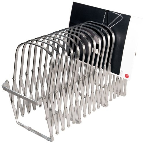 Radius Collator 18 Fächer Zeitungshalter – Moderner Zeitschriftenhalter aus Aluminium, variabler Zeitungsständer mit 10, 12 oder 18 Fächern, Wandhalterung oder Standmodell für Bad, Küche & Büro