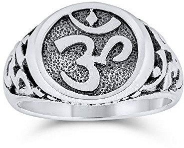 Personalisierter Unisex Antiker Wikinger keltische Unendlichkeit Trinity Knot Triquetra Siegelring für Frauen .925 Sterling Silber anpassbar
