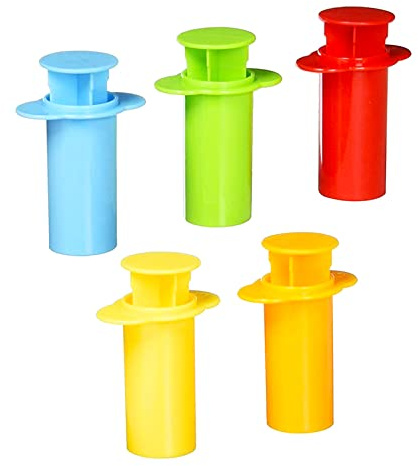 PANYTOW 5 x Plastic Extruding Syringes Dough Plasticine Mold Crafting Tool---Random Color
