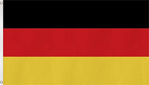 Fahne mit Messingösen XXL Länder Flagge 90 x 150, 150 x 250 oder 300 x 500 cm wählbar Deutschland ohne Adler 150 x 250
