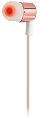JBL TUNE 210 Cuffie In-Ear – Bassi Potenti JBL Pure Bass, Design Leggero e Compatto, Driver da 8.7mm, Microfono Integrato, Controllo Remoto per Musica e Chiamate, Oro Rosa