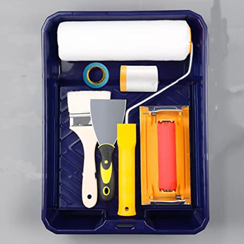Farbroller-Set, Wanddruckpinsel-Set, 150 Zoll 78 Zoll 118 Zoll Aluminium-teleskopstange, Einschließlich Pinsel, Spachtel, Abdeckband Und Wiederverwendbare Rollbürsten, Tablett