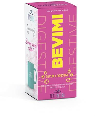 MONTENATURA Bevimi | Depur & Digestive | Depurativo, Drenante, Diuretico, Disintossicante, Detox | Elimina Tossine dal Fegato | Con Carciofo, Finocchio, Menta e Zenzero 300 ml