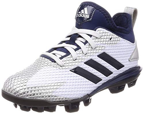 adidas Adizero Speed Point Kids Baseball Cleats Softball Shoes UK 5.5 K White Navy