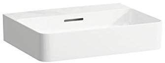 LAUFEN VAL Waschtisch, unterbaufähig, ohne Hahnloch, mit Überlauf, 550x420mm, H8102824001091, Farbe: Weiß mit LCC