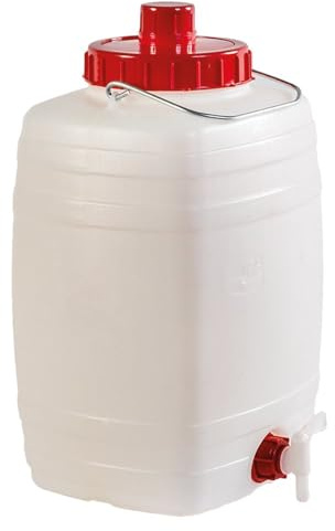 Mefra 1 unidad de barril con grifo y ventilador, 5 l, bidón, recipiente