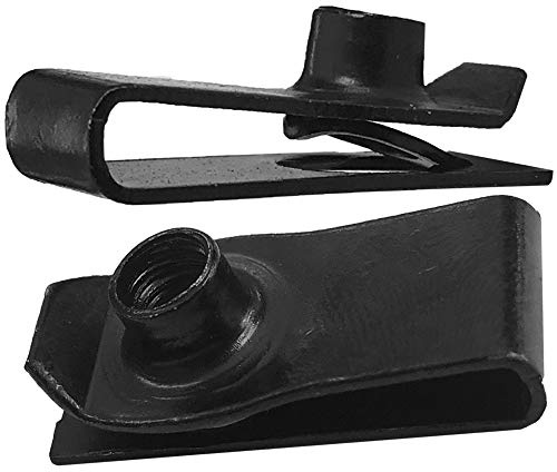 10x M8 LONG REACH CHIMNEY NUT CAPTIVE CLIPS aka LUG SPIRE U SPEED NUTS For PANEL FASTENING