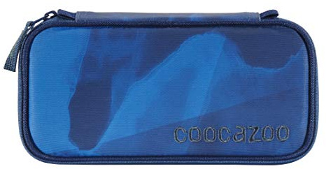 coocazoo Federmäppchen PencilDenzel OceanEmotion Blue Bay, blau, Schlamperetui mit Geodreieckfach, Stundenplanfach, herausnehmbarer Stiftehalter, zusätzliches Reißverschlussfach