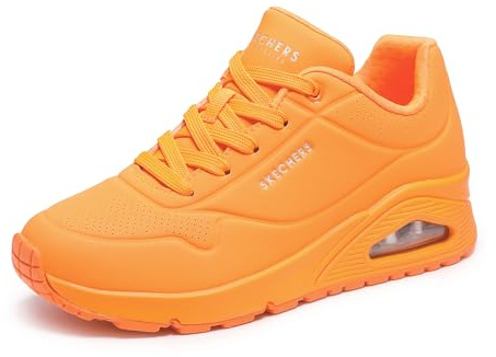 Skechers Femme Uno Night Shades Basket, Orange, 41 EU